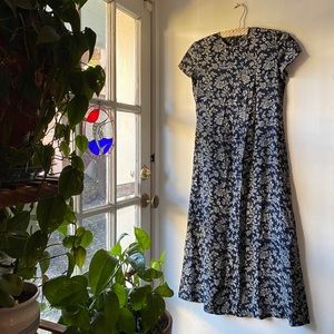 {Ralph Lauren} Silk A-line Dress